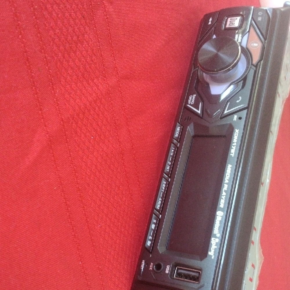 Black Car Stereo Receiver with Bluetooth